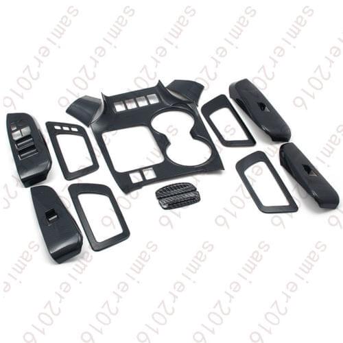 13x Inner Trim Kit Full Set Cover Trims Carbon Fiber Color FOR TOYOTA HIGHLANDER