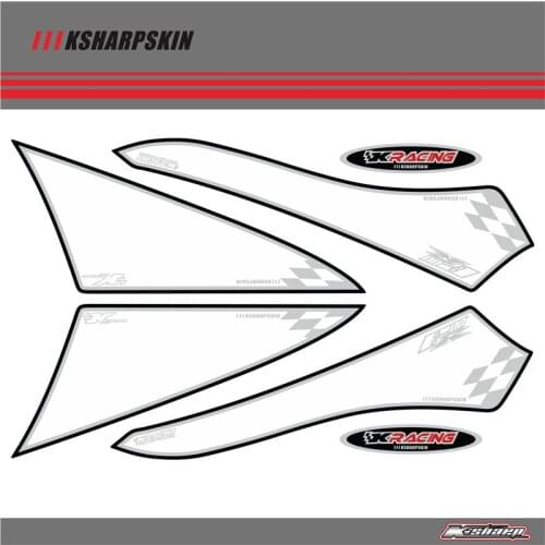 Rear Fairing Number Board KSHARPSKIN 3D Gel Protector for KAWASAKI ZX6R 2007-08