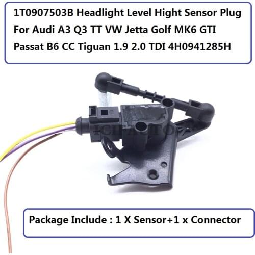 1T0907503B New Headlight Level Hight Sensor For Audi A3 Q3 TT VW Jetta Golf MK6 GTI Passat B6 CC Tiguan 1.9 2.0 TDI 4H0941285H