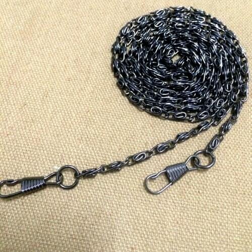 8PCS Gun Metal Hot Sale 120cm High Quality Purse Replacement Handbags Bags Handle Shoulder Strap Chain Shipping Free