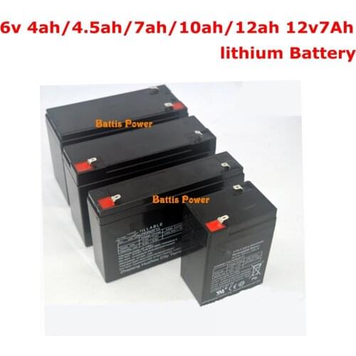 6v 4ah 4.5ah 7ah 10ah 12ah 12v 7Ah lithium battery for electronic scale Access control children toy airplane rc tank UPS