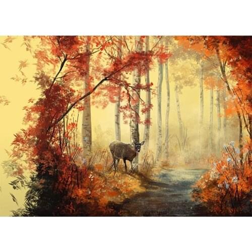 Deer Diamond Embroidery Mosaic Square/Round Full 5D Cross Stitch Diamond Painting DIY Wall Sticker Decoration Paintings