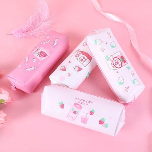 Cute Fruit Large Capacity Pencil Cases Pen Storage Bags Creative Pen Box Pouch Case Office School Stationery Supplies 050061