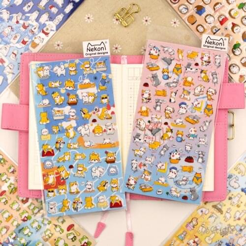 Alpaca Bear Frog Hedgehog Decorative Stickers Adhesive Stickers DIY Decoration Diary Stationery Stickers Children Gift