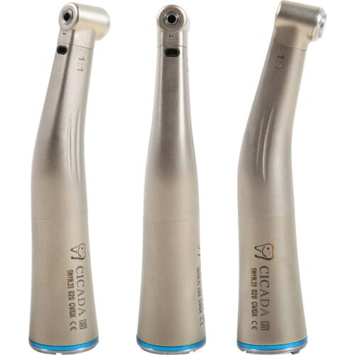 Dentaire LED Fiber Optic Contre-angle Handpiece Push Button Inner 1:1 Fit NSK