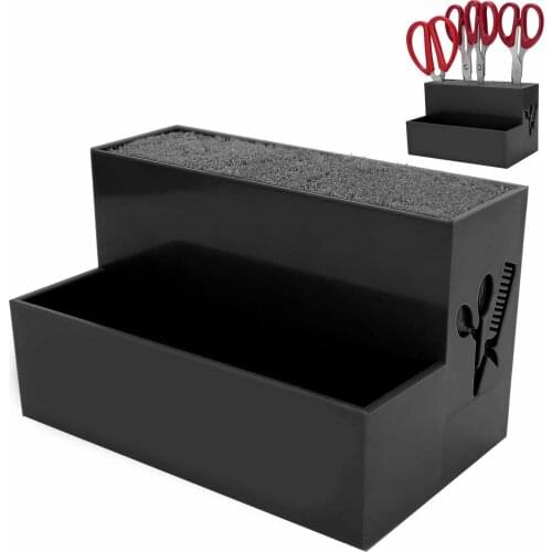 Stand Salon Hairdressing Clips Box Scissors Storage Box Hair Clips Comb Scissors Holder Comb Clamps Organizer Hairdressing Tools