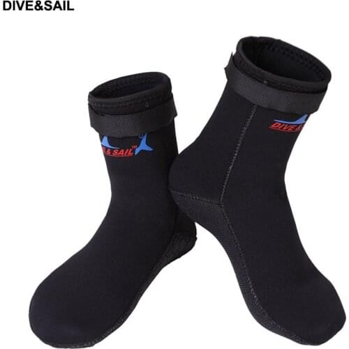 DS01 3mm neoprene diving socks boot swiming socks prevent scratches keep warming