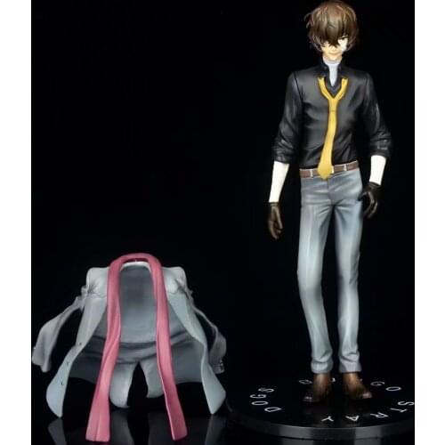 Osamu Dazai Figure Bungou Stray Dog 2nd Generation Black Age 1/8 PVC Action Figures Toy Model Collectible Christmas Gift