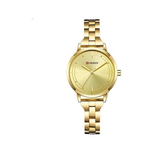 Hot CURREN 9019 Ladies Fashion Elegant Watches Stainless Steel Case Watches Waterproof Japan Quartz Women Wrist Watch