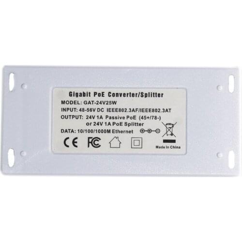 IEEE802.3at Compatible Gigabit POE Converter 24v 25w power 24v passive WiFi Access Points