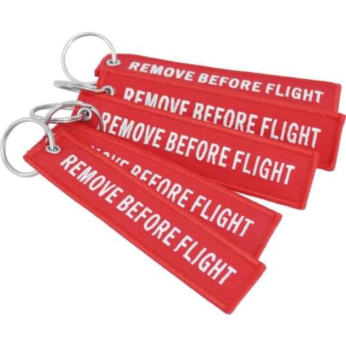 KANGLIDA Remove Before Flight Keychain 1 Piece Fashion Tags Keychain Keyring for Cars for Pilot Aviation Multicolor