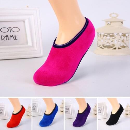 1 Pair Unisex Thicken Sock Winter Warm Men Women Non Slip Elastic Sock Home Indoor Bed Floor Socks Slipper 9 Colors