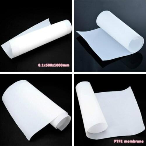 PTFE film with high strength and high temperature resistance is used for compression molding extrusion processing 0.1x500x1000mm
