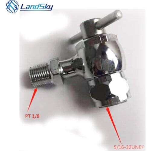 Connects to accumulator gas valve hydrualic accumulator charging tool Nitrogen gas filling valve Port size PT 1/8 5/16-32UNEF