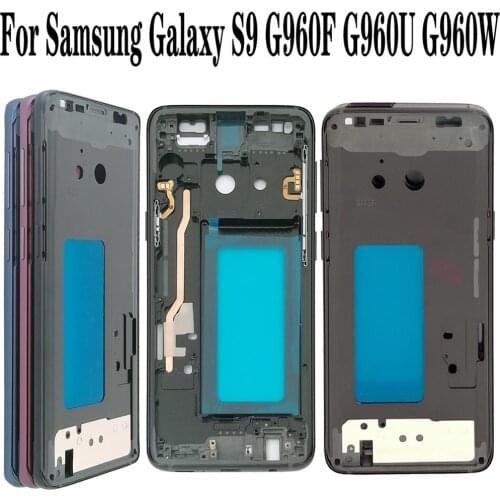 Shyueda 100% New For Samsung Galaxy S9 G960F G960U G960W Front Middle LCD Screen Housing Frame Bezel