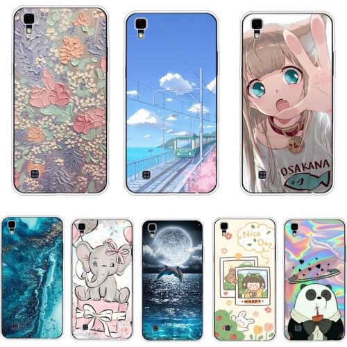 Silicone Case For LG X Power 5.3 inch Full Protective Pattern Back Cover Case For LG X Power K220 Phone Case Coque