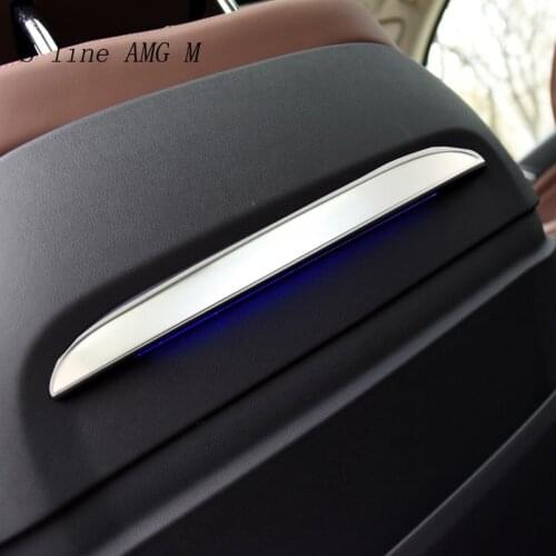Car Styling For BMW X5 G05 2020 stainless steel Rear Seat Panel Back trim decoration Stickers covers Interior Auto accessories