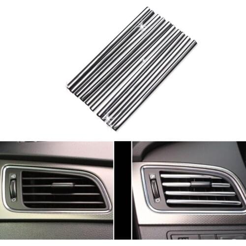 Car-styling 2018 New U Shaped DIY Air Vent Grille Decoration for Opel Astra Corsa Insignia Astra Antara Meriva Zafira Corsa