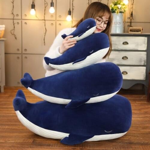Super Soft Plush Toy Sea Animal Big Blue Whale Soft Toy Stuffed Animal Childrens Birthday gift