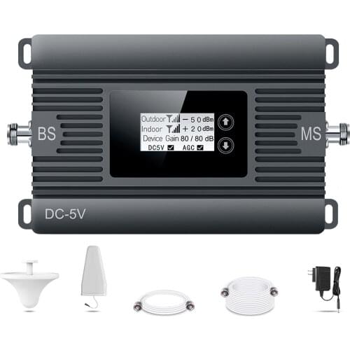 ATNJ 2100mhz High power with 80dbi gain mobile signal booster 3G cell phone repeater amplifier