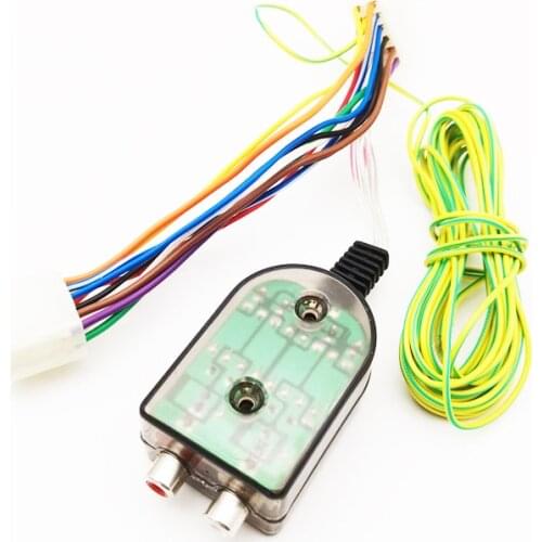 External Amplifier RCA Cables Converter for Toyota