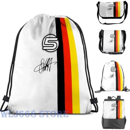 Funny graphic print shoulder Bags women Vettel Helmet sig Single shoulder backpack travel for men Gym Bag