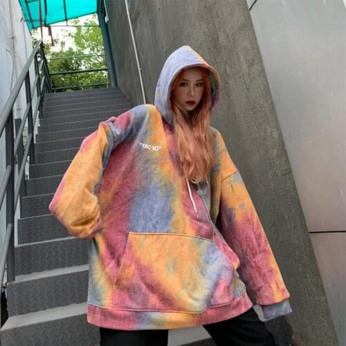 Tie Dyed Womens Style Summer 2021 New Korean Loose Long Sleeve Fashion Style Womens Top