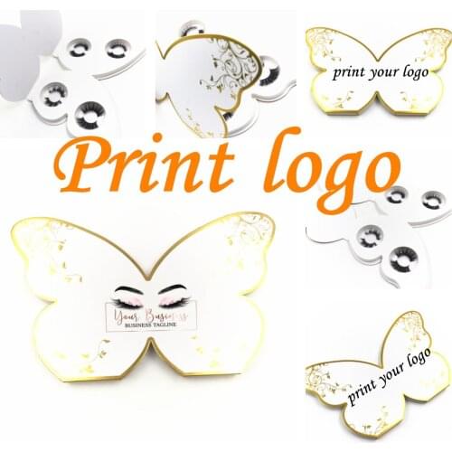 1-50 pcs Butterfly Eyelash Packaging Box Wholesale Lashes Boxes Empty Eyelash Package Case 25mm Lashes four pairs round tray