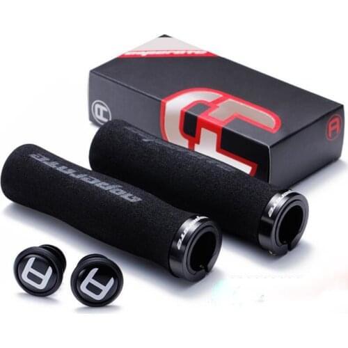 1 Pair Cycling Handlebar Bike Grips for MTB Anti-Skid Sponge Bicycle Grips Mountain Bike Lock On Bicycle Handlebars End Grips
