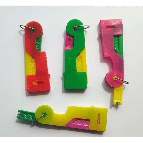 10Pcs Plastic Threader Tools Sewing Needles Thread Automatic Craft Guide Needle Easy Device Sew Supplies Accessories