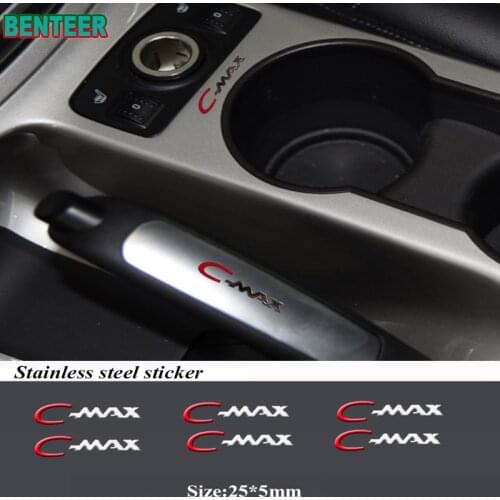 2pcs/5pcs/10pcs Stainless Steel Car Sticker For Ford Cmax C-MAX