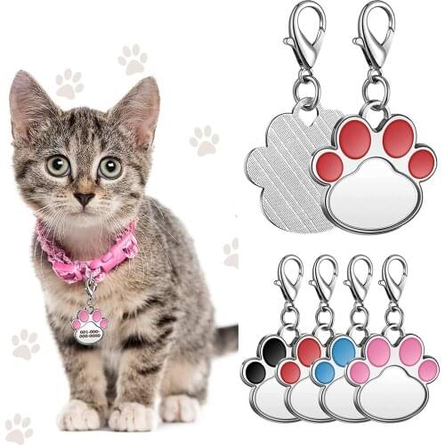 20pcs Sublimation Blank Dog Cat Tags Pendant DIY Gifts Personalized Pet Tags for Dogs Cats Pets Collars