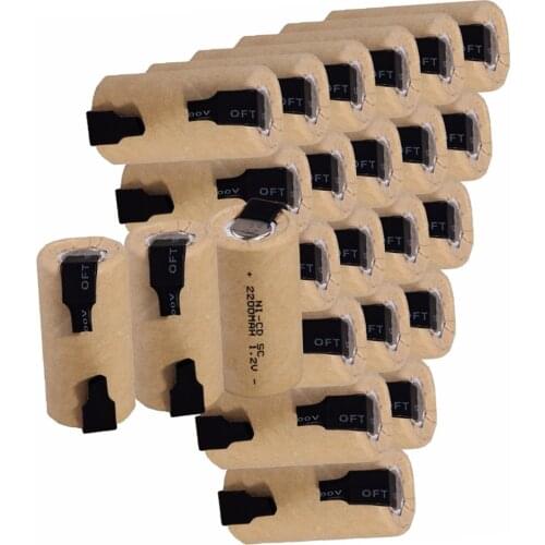 24 pcs SC 2200mah 1.2v battery NICD rechargeable batteries for electric screwdrivers for makita bosch B&D Hitachi metabo dewalt