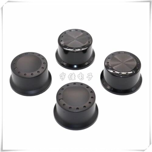 5 Piece 34 × 19MM oil-injected black light-transmitting knob light guide screw cap power discharge positioner flower shaft 6MM