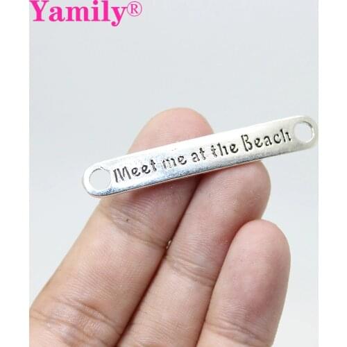 6pcs--7x48mm Antique silver tone Beach Connector Charms pendant for diy jewelry making