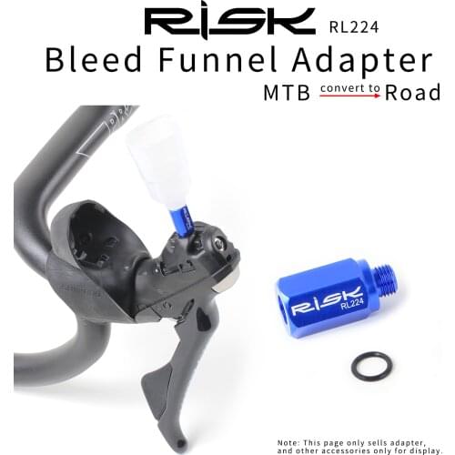RISK Road Bicycle Oil Disc Oil Manual Transmission Adapter Mountain Bike Oil Filling Funnel Adapter For R9120