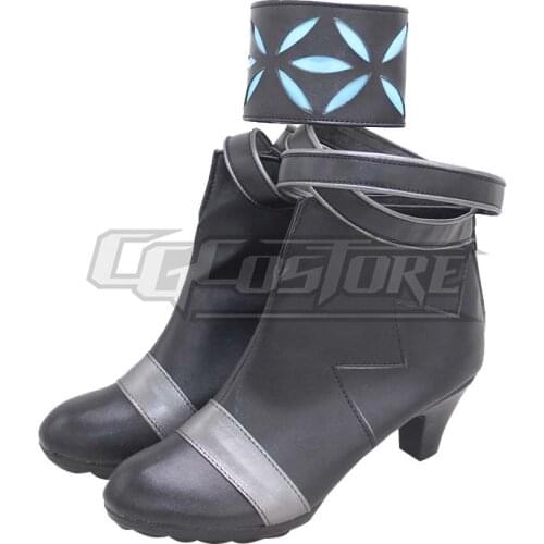 Anime Cosplay Shoes Boots Arknights Astesia Costume Hand-made Leather Christmas Halloween Free ship ACS-1182