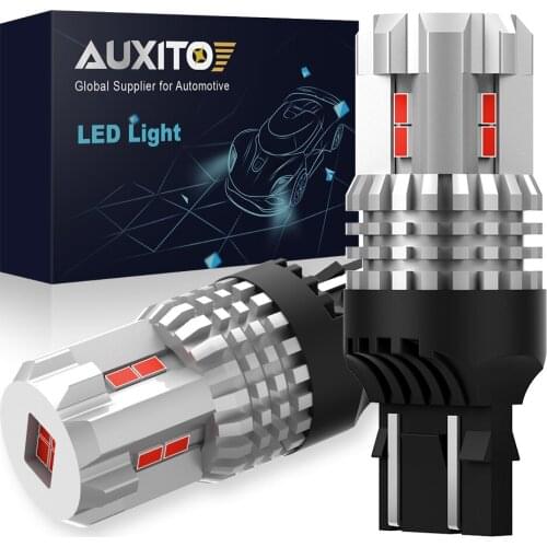 AUXITO T20 7443 Led 12V Red Brake Light W21/5W W21W BAY15D 1157 3157 LED Stop Tail Bulb For Toyota Corolla 150 e150 Camry Auris