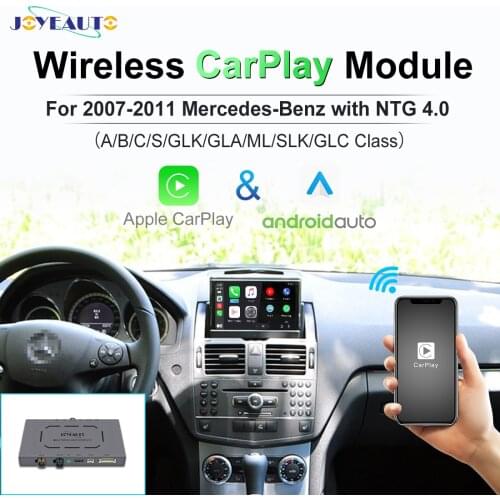 JoyeAuto Wireless Apple Carplay For Mercedes Benz NTG4.0 A B C E GLK GLA ML SLK Class 2007 - 2011 Android Auto Car Accessories