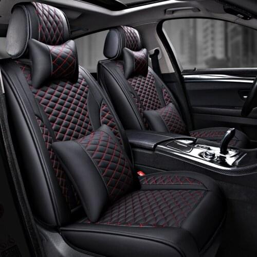 Custom Car Seat Cover Universal Seat Luxury Leather Car Seat Car Modeling Car styling For Toyota Camry 40 RAV4 Verso FJ Land Cru