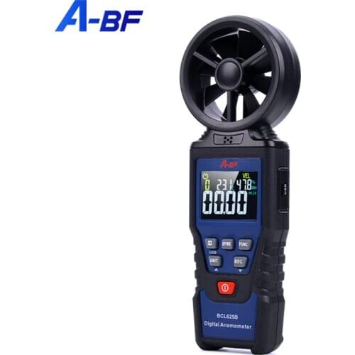 A-BF Digital Anemometer High-precision Wind Speed Meter Handheld Outdoor Color Screen Air Volume Tester Anemometer for Measuring