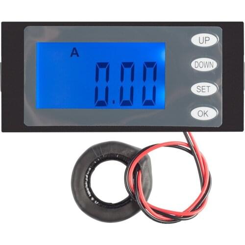 Digital AC 80-260V 100A 5IN1 Current Voltage Watt KWh Time Panel Meter Voltmeter Ammeter + CT