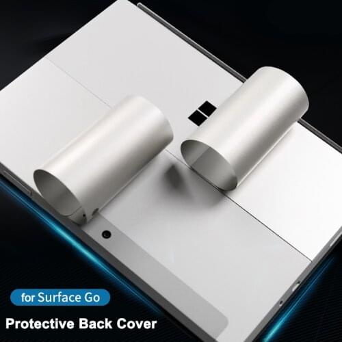 For Microsoft Surface Go Back Cover 10" Tablet Sticker Portable Laptop Skin Anti-scratch Silver Removable Bubble Free Slim Decal
