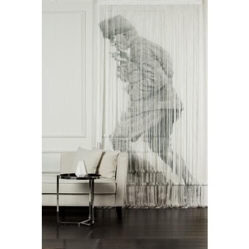 Modafabrik Ataturk Printed String Curtain