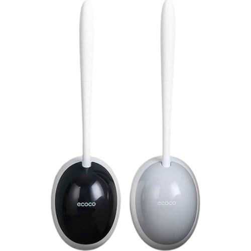 Wall-Mounted Toilet Brush Toilet Brush Wall-Mounted Cleaning Tools TPE Bristles Toilet Brush for Home Washroom