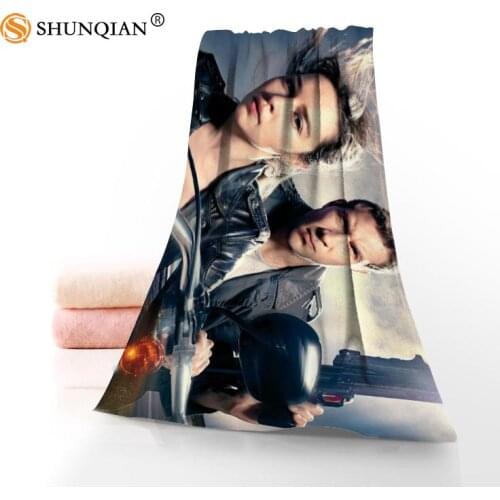 New Custom Terminator Towel Printed Cotton Face/Bath Towels Microfiber Fabric For Kids Men Women Shower Towels J098K