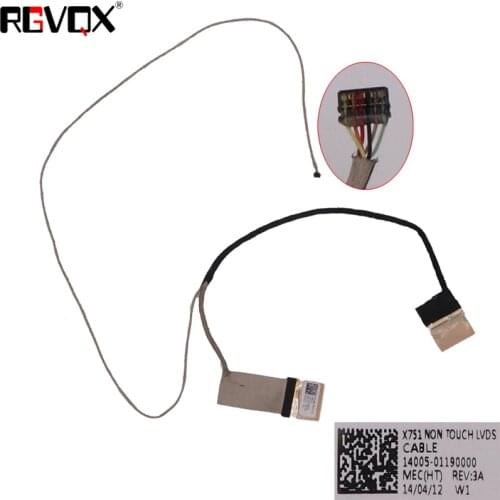 New Laptop Cable For ASUS x751 X751LD X751L X751LN X751LX X751MA F751 40pin Without Touch PN: 14005-01190000