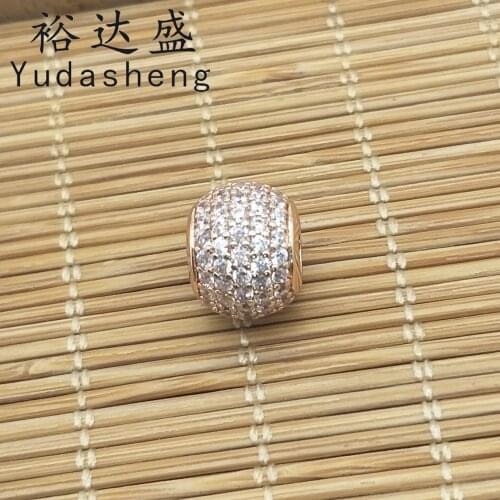 Rose Gold Clear Pave Charm