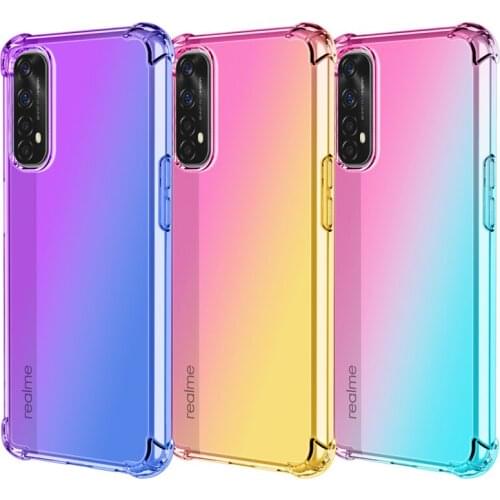 Anti-Scratch Soft TPU Case for Oppo Realme 7 Pro Realme7 A15 Shock Proof Colorful Back Cover Shell