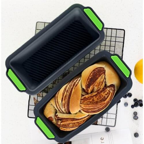 Rectangular Silicone Bread Pan Mold Toast Bread Mold Cake Tray Long Square Cake Mould Bakeware Non-stick Baking Tools